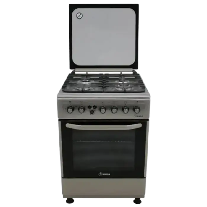 Aragazuri pe gaz - Aragaz Mixt KUBB TDS7302MGALtVss Lux FFD, Plită pe Gaz, Cuptor Electric 64L, Grătare Fontă, Inox