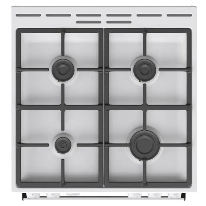 Aragaz pe gaz Gorenje GG6A10WFFM, Cuptor pe Gaz 72L, Grătare Fontă, Clasa A, Alb [6]