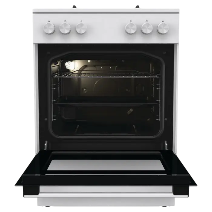 Aragaz pe gaz Gorenje GG6A10WFFM, Cuptor pe Gaz 72L, Grătare Fontă, Clasa A, Alb [10]