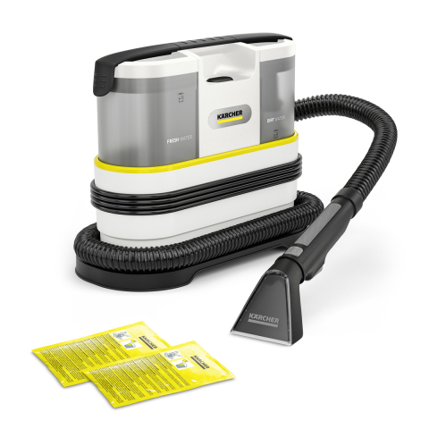 Aspiratoare universale - Aspirator cu spălare Kärcher SE 2 Spot Pure+ (450 W, Sistem pulverizare-extracție, Rezervor dublu, Cablu 3.6m, Alb)