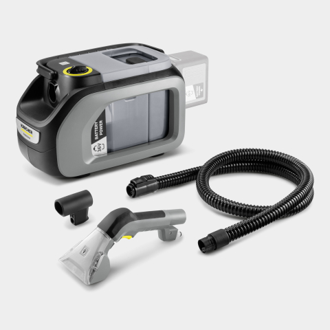 Aspirator cu spălare prin injecție-extracție profesional pe acumulator Kärcher Puzzi 2/1 Bp (36 V, 1.7/2.9 L, 16 kPa, Duză tapițerie, Antracit) [2]