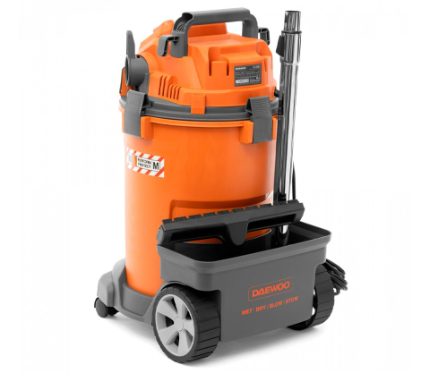 Aspirator industrial DAEWOO DAVC 2500SD (1200 W, 175 mbar, Cuvă 25 L, Uscat/Umed, Filtru HEPA, Priză pentru scule) [4]