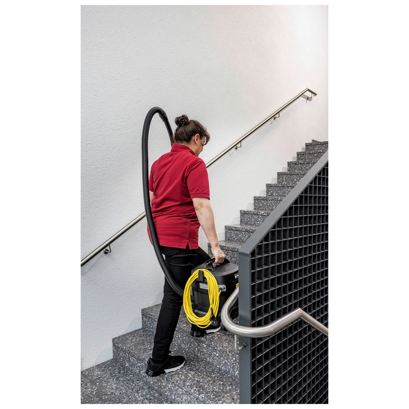 Aspirator profesional uscat Kärcher T 11/1 Classic Adv Re!Plast Go!Further (850 W, 11 L, 235 mbar, Silențios 61 dB, Cablu 12 m, 10 saci fleece, Ediție Limitată Negru) [3]