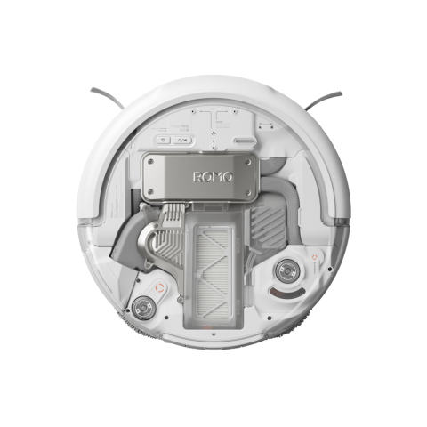 Aspirator robot cu stație de auto-curățare DJI ROMO P (25000 Pa, 5000 mAh, Spălare umedă/uscată, Wi-Fi, Alb / Finisaj Transparent) [3]