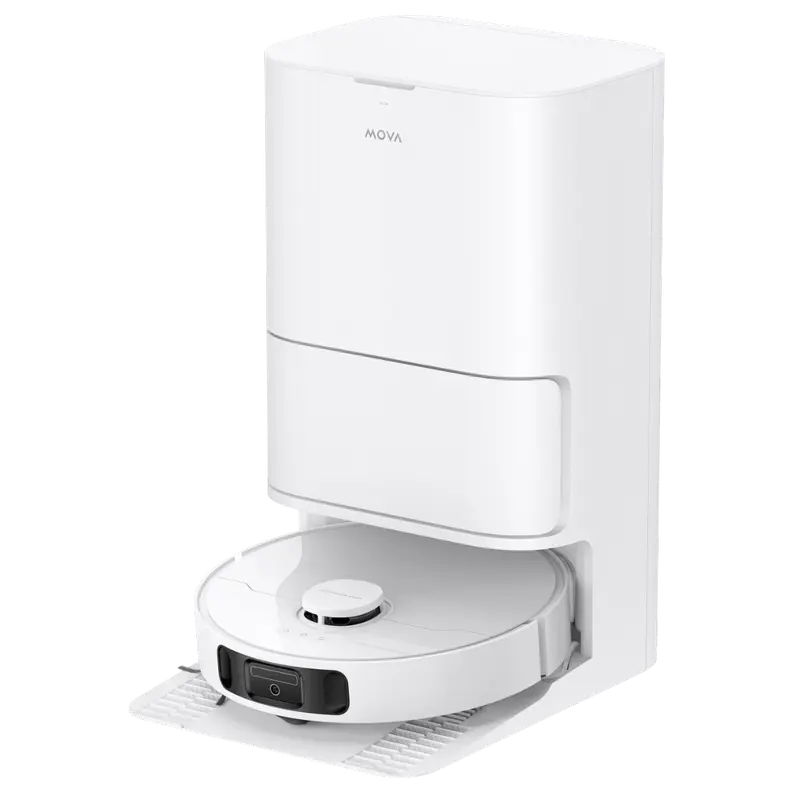 Роботы-пылесосы - Робот-пылесос Mova E40 Ultra Белый – Умная уборка с сушкой швабры горячим воздухом и автономией 260 мин!