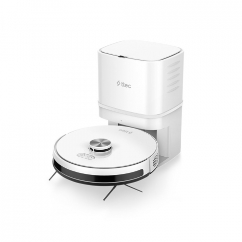 Aspiratoare robot - Aspirator robot Ttec Robi ProMaster+ cu funcție mop și sistem automat de golire a prafului
