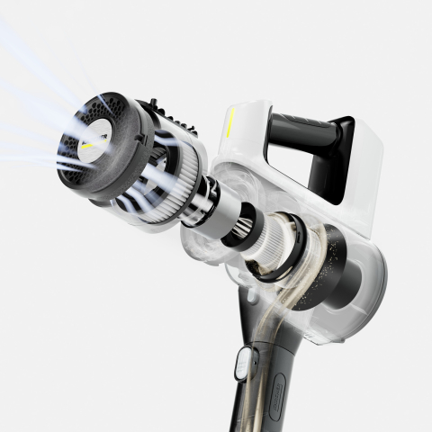 Aspirator vertical fără fir Kärcher VCS 3 Nano Complete – 50 min autonomie, filtru HEPA, senzor de praf, doar 2,2 kg – curățenie germană în format ultra-ușor [1]