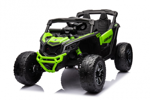 Vehicule cu acumulatori - Детский электроквадроцикл ATV Зеленый – 12V 10Ah, 4 мотора, MP3, пульт управления, мягкие EVA колеса