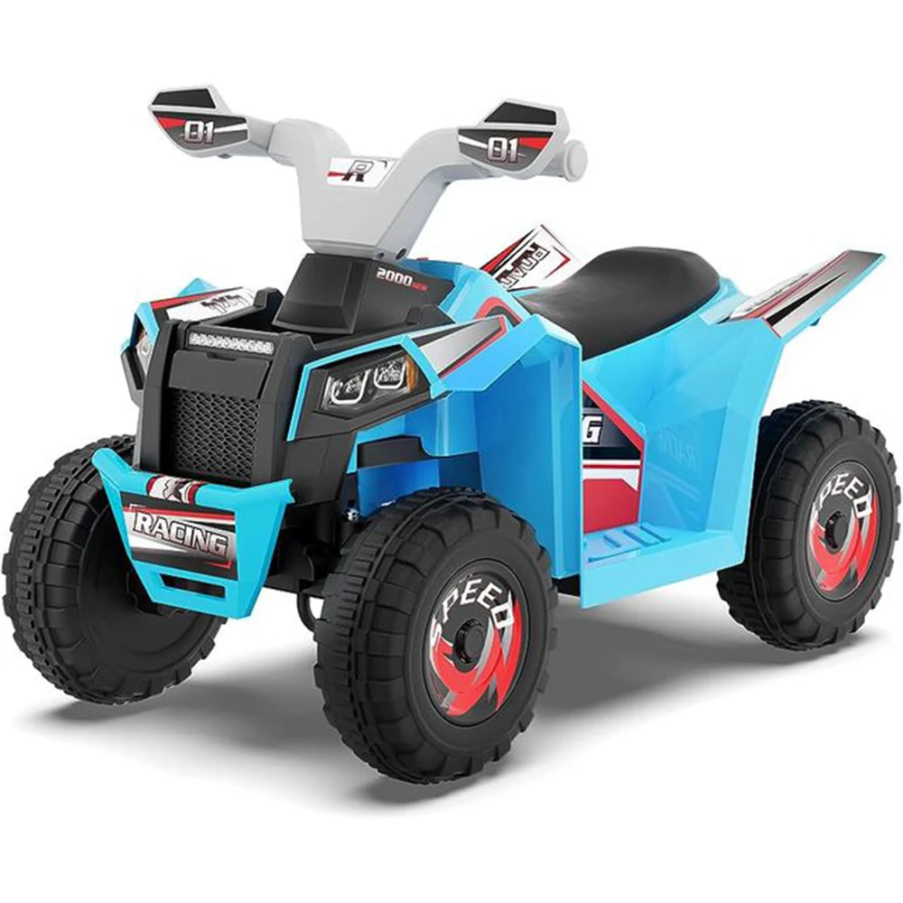 Jucării - ATV pe acumulator Little Star MX630 / 2 albastru – distracție ușoară și sigură pentru cei mici, cu MP3 și viteză reglabilă!