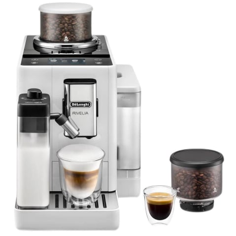 Electrocasnice - Automat de cafea DeLonghi Rivelia Perfetto EXAM440.55.W, Alb