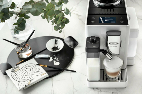 Automat de cafea DeLonghi Rivelia Perfetto EXAM440.55.W, Alb [6]