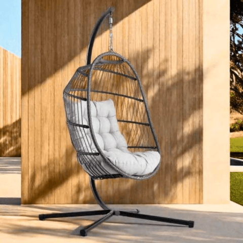 Подвесные кресла - Подвесные качели-кокон JAMIE Grey – эргономичный релакс премиум-класса