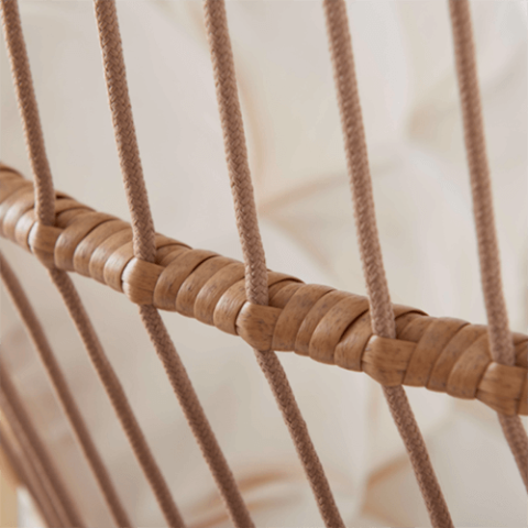 Balansoar suspendat de tip cocon JAMIE Natural – Relaxare ergonomicã și confort premium [2]