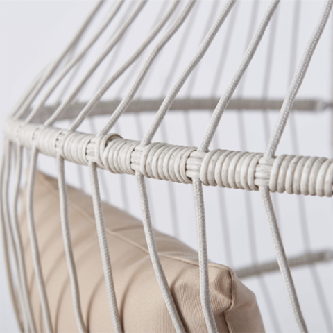 Balansoar suspendat de tip cocon JAMIE Sand – Relaxare ergonomicã și confort premium [1]