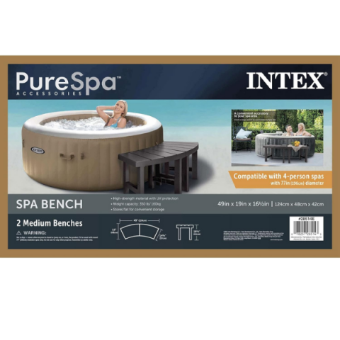 Banca rotundă INTEX pentru SPA jacuzzi gonflabil 124x48x42 cm [5]