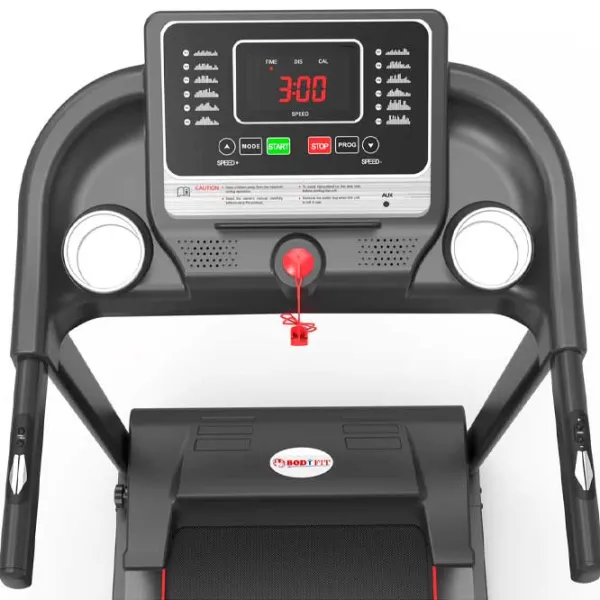 Bandă de alergare electrică Bodyfit Z2000 – Motor 2 CP, viteză până la 12,8 kmh + înclinație manuală 3 trepte [1]
