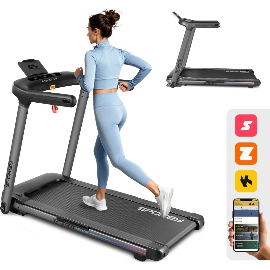 Bandă de alergare electrică Spokey Selena – antrenamente cardio eficiente [1]