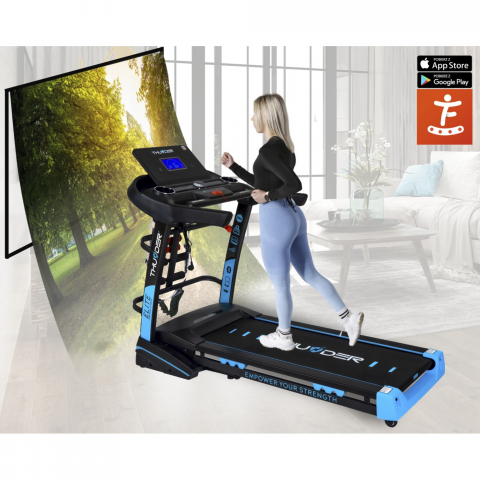 Banda de alergare electrica THUNDER ELITE-DS, WiFi, 22km, 200kg Black [1]