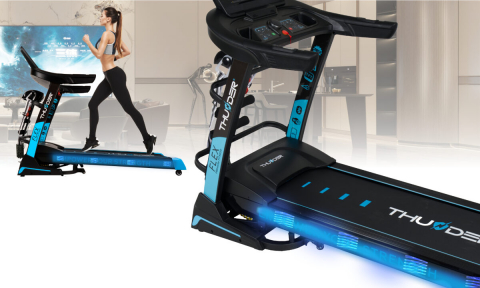 Banda de alergare electrica THUNDER FLEX-DS-TFT, WiFi, Black [1]
