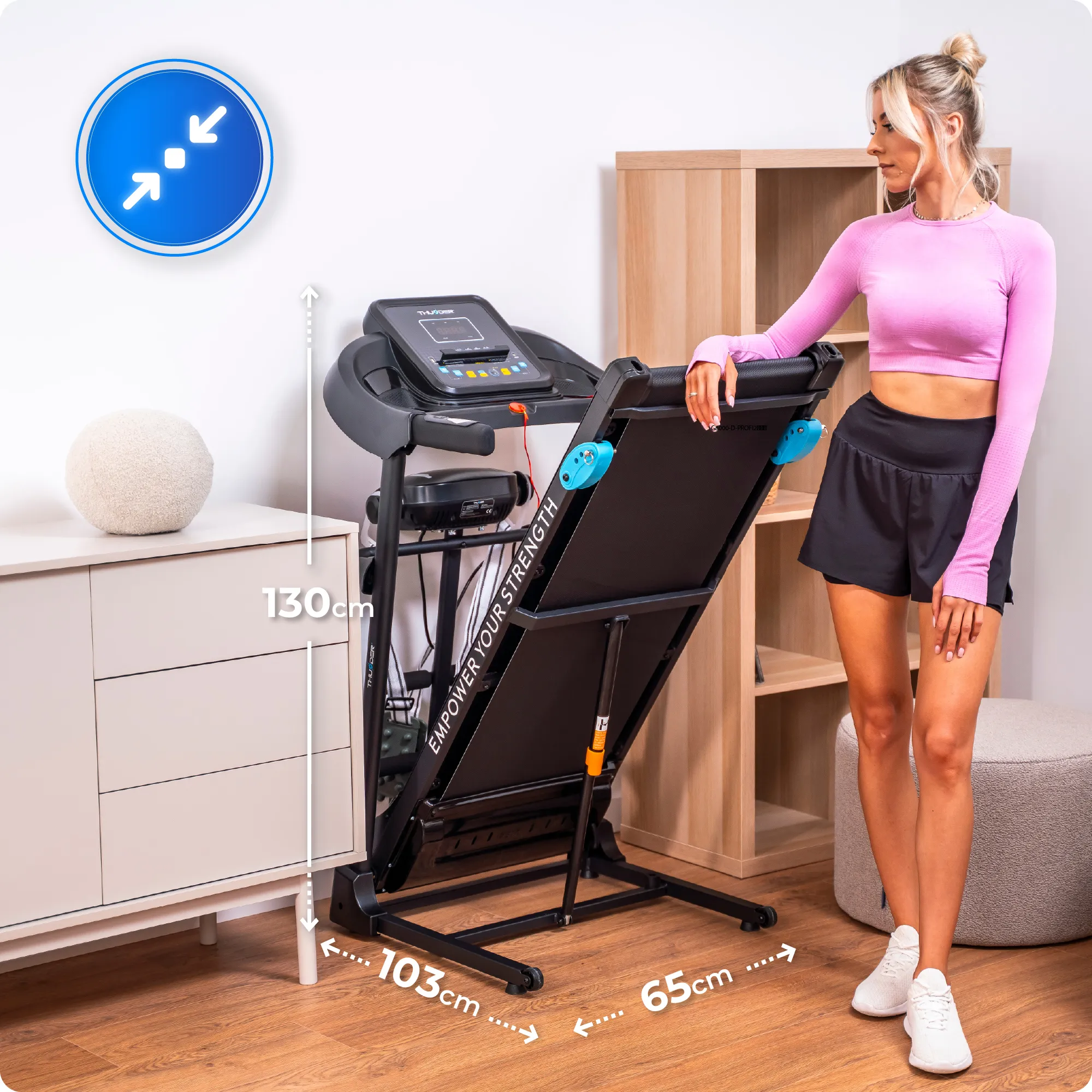 Banda de alergare electrică THUNDER® G8000-D – Antrenamente profesionale chiar la tine acasă! [1]