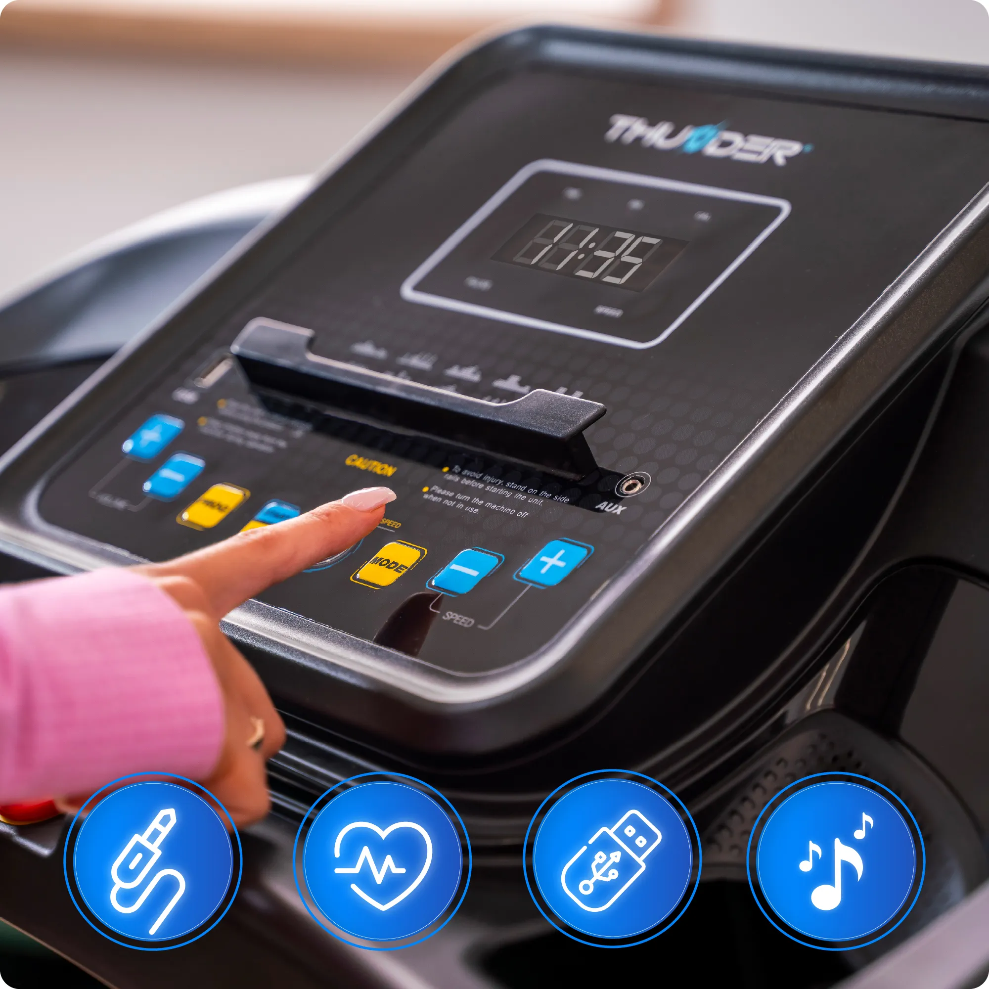 Banda de alergare electrică THUNDER® G8000-D – Antrenamente profesionale chiar la tine acasă! [4]