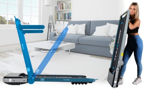 Banda de alergare electrica THUNDER IMPACT, Bluetooth, viteza maxima 12km/h, maxima suportata 130kg, Silver [3]