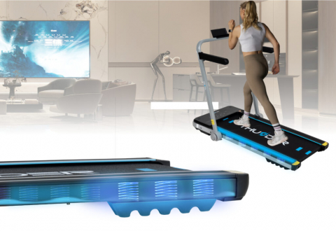 Banda de alergare electrica THUNDER IMPACT, Bluetooth, viteza maxima 12km/h, maxima suportata 130kg, Silver [2]