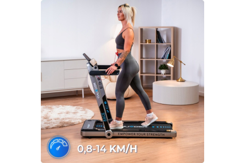 Banda de alergare electrică THUNDER RACE-SILVER – Fitness puternic acasă până la 14 kmh cu sarcină maximă 130 kg! [11]