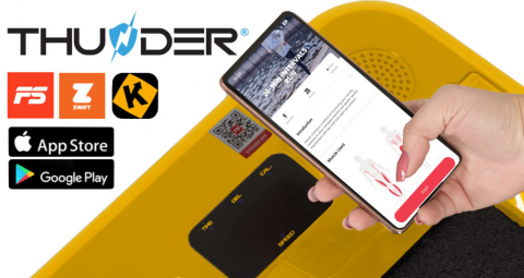 Электрическая беговая дорожка THUNDER® RACE-GOLD – элегантность и сила для ваших тренировок [1]