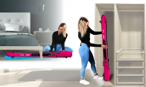 Беговая дорожка THUNDER® RACE-PINK — Элегантность и мощность для домашних тренировок [4]