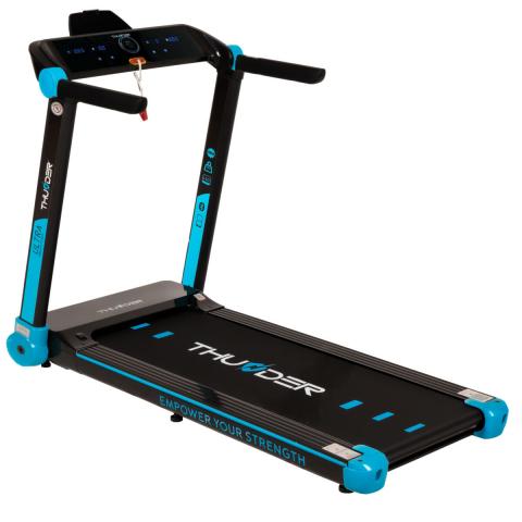 Benzi de alergat - Banda de alergare electrica THUNDER ULTRA, Viteza maxima 16km/h, maxima suportata 160kg, Black