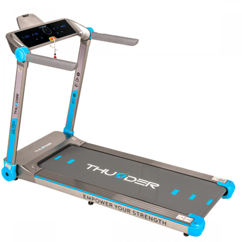 Benzi de alergat - Banda de alergare electrica THUNDER ULTRA, Viteza maxima 16km/h, maxima suportata 160kg, Silver