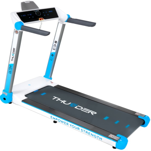 Benzi de alergat - Banda de alergare electrica THUNDER ULTRA, Viteza maxima 16km/h, maxima suportata 160kg, White