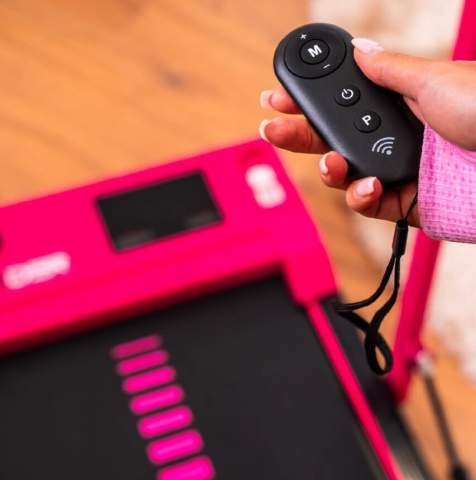 Беговая дорожка электрическая THUNDER VIVA Розовая – Умный фитнес и компактность для комфорта дома! [3]