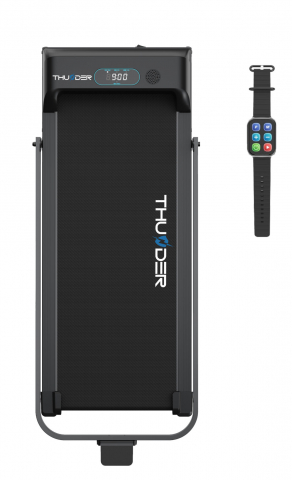 Banda de alergare electrica THUNDER VIVA, Viteza maxima 10km/h, maxima suportata 90kg, Black [6]