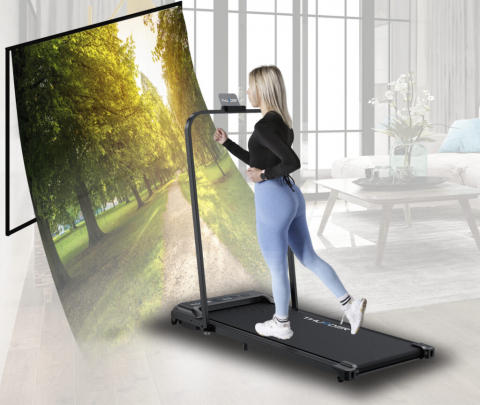 Banda de alergare electrica THUNDER VIVA, Viteza maxima 10km/h, maxima suportata 90kg, Black [1]