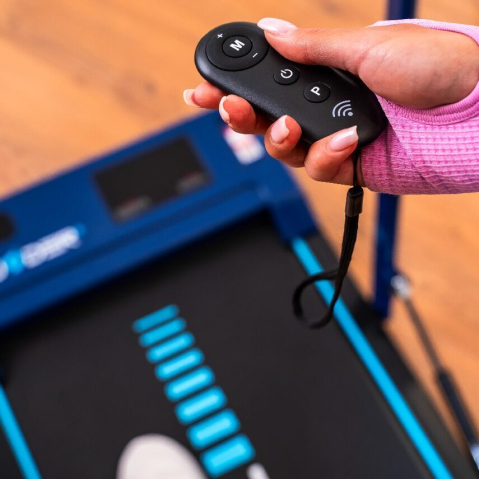 Беговая дорожка электрическая THUNDER VIVA Синяя – Умный фитнес и компактность для комфорта дома! [3]