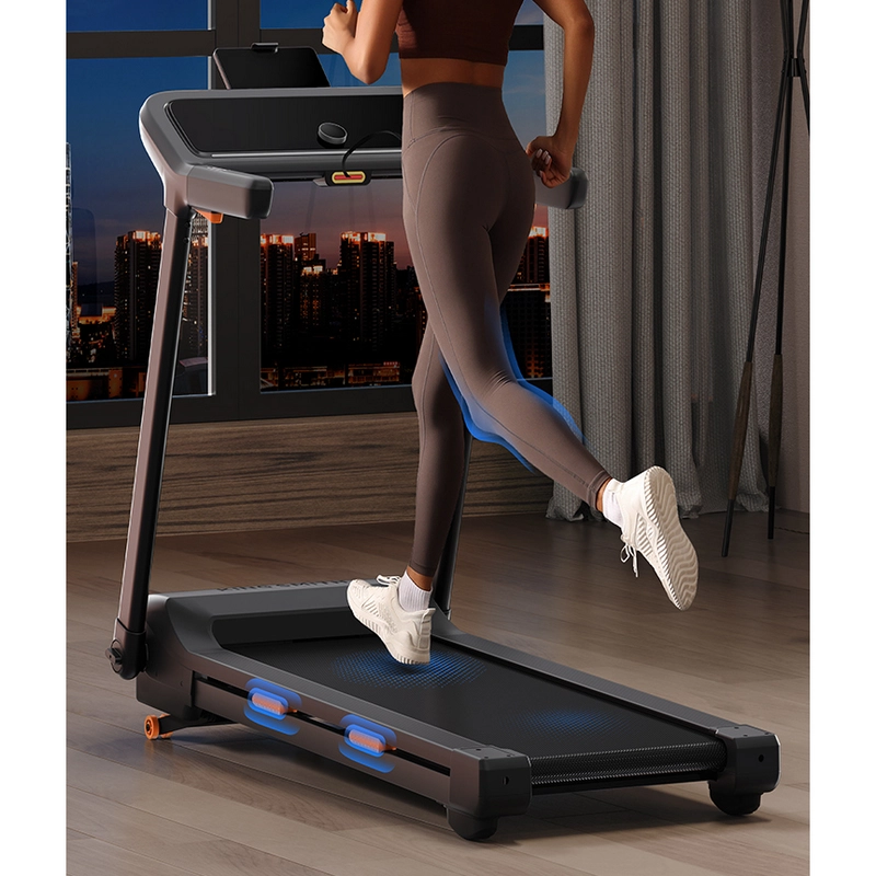 Bandă de alergat electrică Kingsmith WalkingPad G15 (Motor 3 CP, Înclinare reglabilă 10°, Viteză max. 15 km/h, Sarcină max. 136 kg, Pliabilă, Senzor Puls, Bluetooth, Negru) [1]