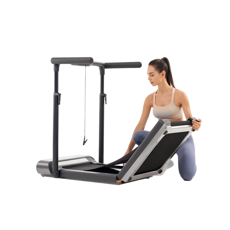 Bandă de alergat electrică Kingsmith WalkingPad R3 Hybrid Plus (Motor 1.0 CP, Viteză max. 12 km/h, Sarcină max. 120 kg, Pliabilă 180°, Bluetooth, Telecomandă, Negru) [1]