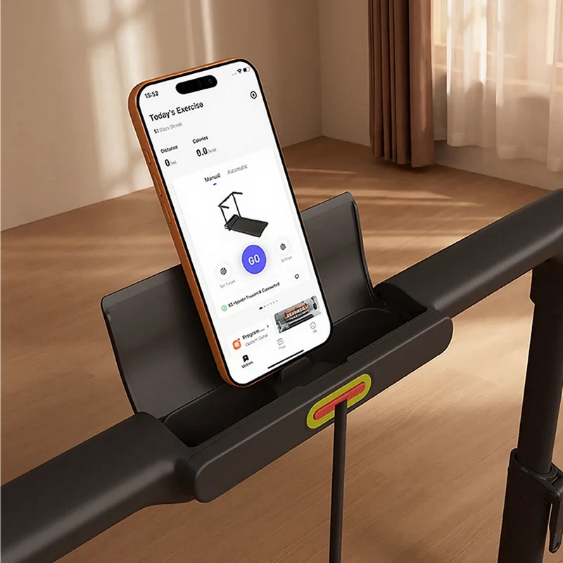 Bandă de alergat electrică Kingsmith WalkingPad R3 Hybrid Plus (Motor 1.0 CP, Viteză max. 12 km/h, Sarcină max. 120 kg, Pliabilă 180°, Bluetooth, Telecomandă, Negru) [5]