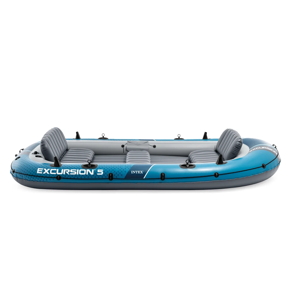 Barcă gonflabilă Intex Excursion 5 cu vâsle și pompă – Spațiu mare, stabilitate și confort pe apă [1]