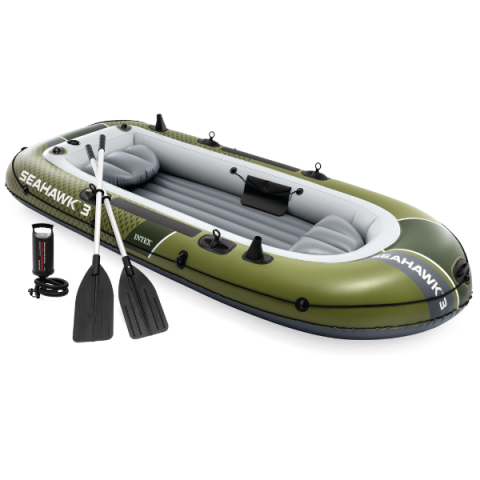 Barci Gonflabile - Надувная лодка INTEX Seahawk 3 – Приключения и безопасность на воде для всей семьи