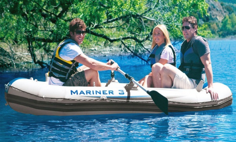 Barca gonflabilă “Mariner 3” cu vâsle și pompă, 297x127x46 cm, până la 400 kg [6]