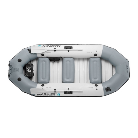 Barcă gonflabilă INTEX Mariner 4 cu vâsle și pompă, 328x145x48 cm, până la 500 kg – rezistentă, sigură și complet echipată pentru aventuri nautice [3]