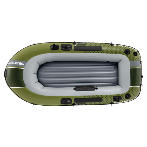 Надувная лодка INTEX Seahawk 2 Set – Двухместная ПВХ лодка с веслами и насосом в комплекте [3]