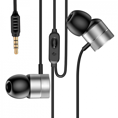 Электроника - Baseus Earphones 3.5mm Encok H04, Silver