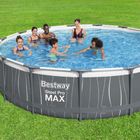 Bestway Piscină STEEL PRO MAX 457×107 cm, 14 970 L, cadru metalic, LED [4]