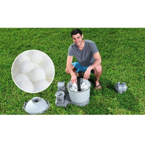 Accesorii piscine - Bestway POLYSPHERE 0,5 kg – Filtrare eficientă, apă mai curată în piscină