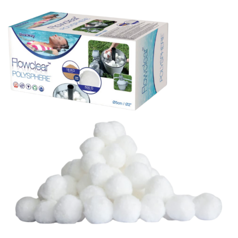 Bestway POLYSPHERE 0,5 kg – Filtrare eficientă, apă mai curată în piscină [2]