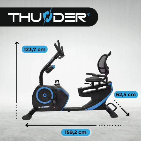 Электромагнитный горизонтальный велотренажёр Thunder OPAL [1]